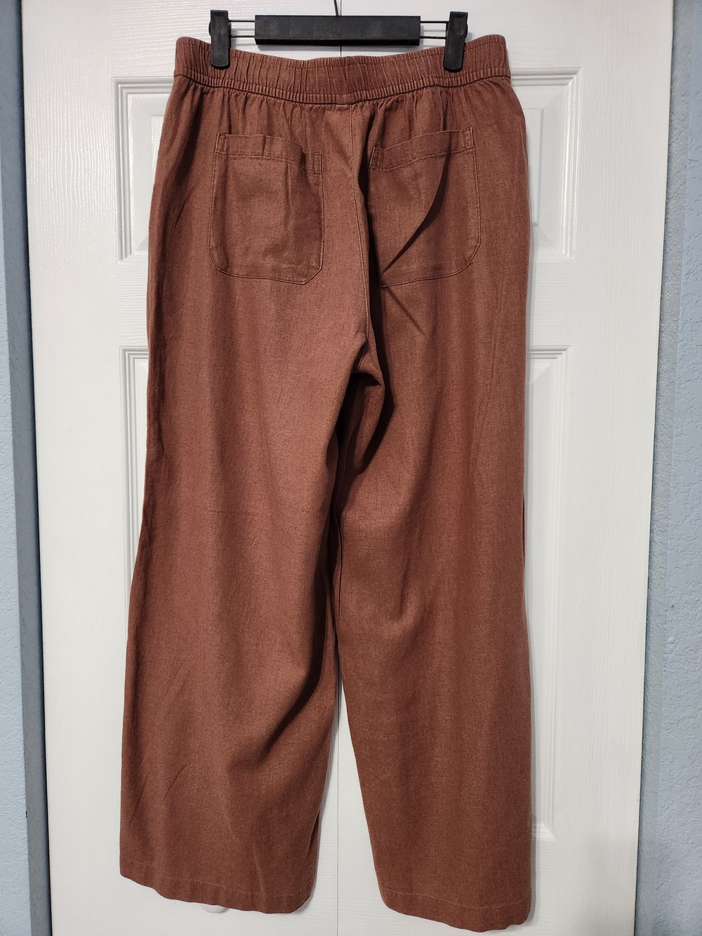 Old Navy Wide-Leg Linen Pants in Brown - M - Picture 2 of 8